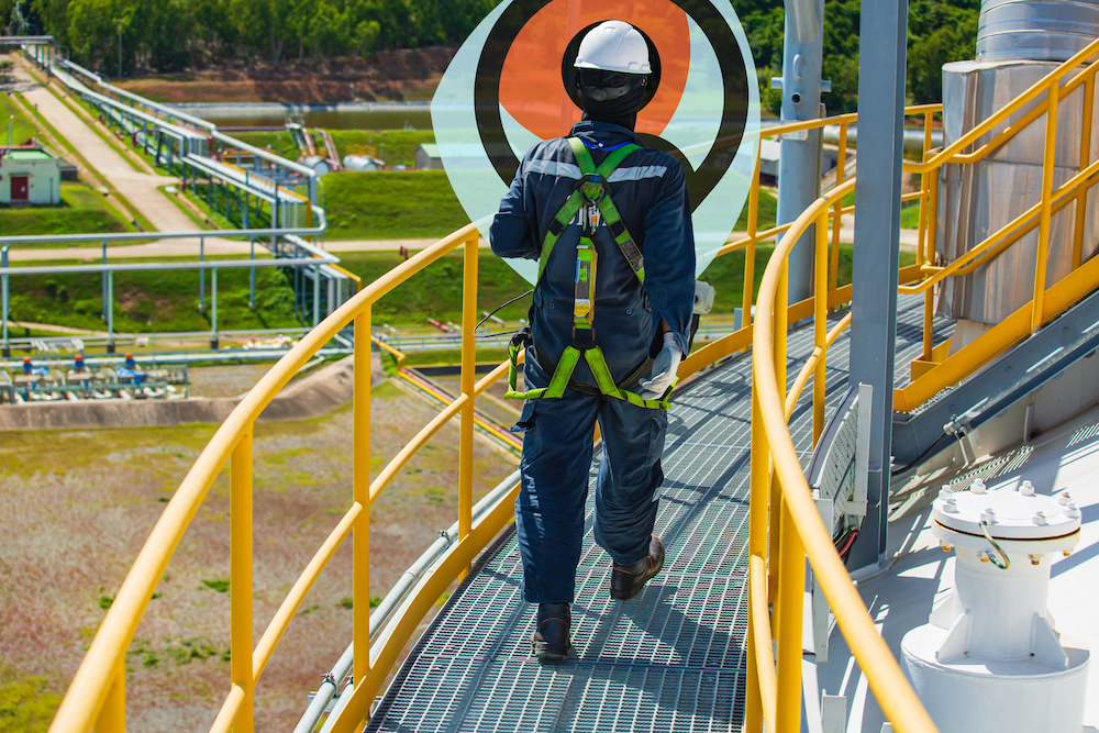 Sewage treatment employee who works alone